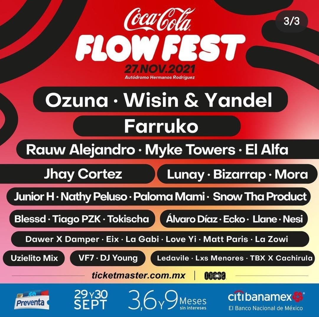 ¡CocaCola Flow Fest regresa en noviembre más fuerte que nunca! MNI