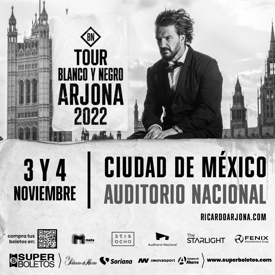 RICARDO ARJONA AUDITORIO NACIONAL “BLANCO Y NEGRO TOUR” MNI NOTICIAS