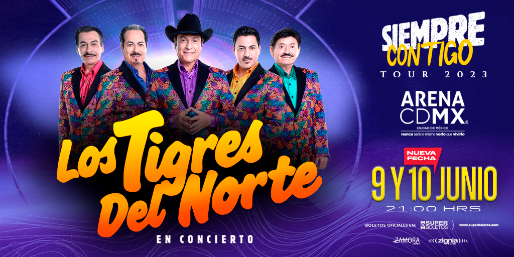 Los Tigres del Norte. Nueva fecha en la Arena CDMX MNI NOTICIAS